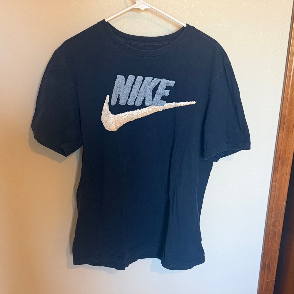 Nike Navy Tee with White Swoosh